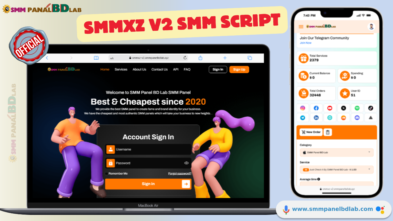 SMMXZ SMM Panel Official Script