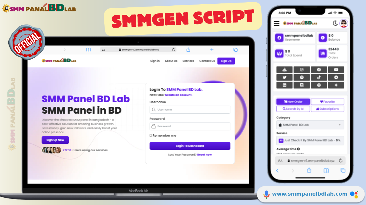 SMMGEN SMM Panel Official Script