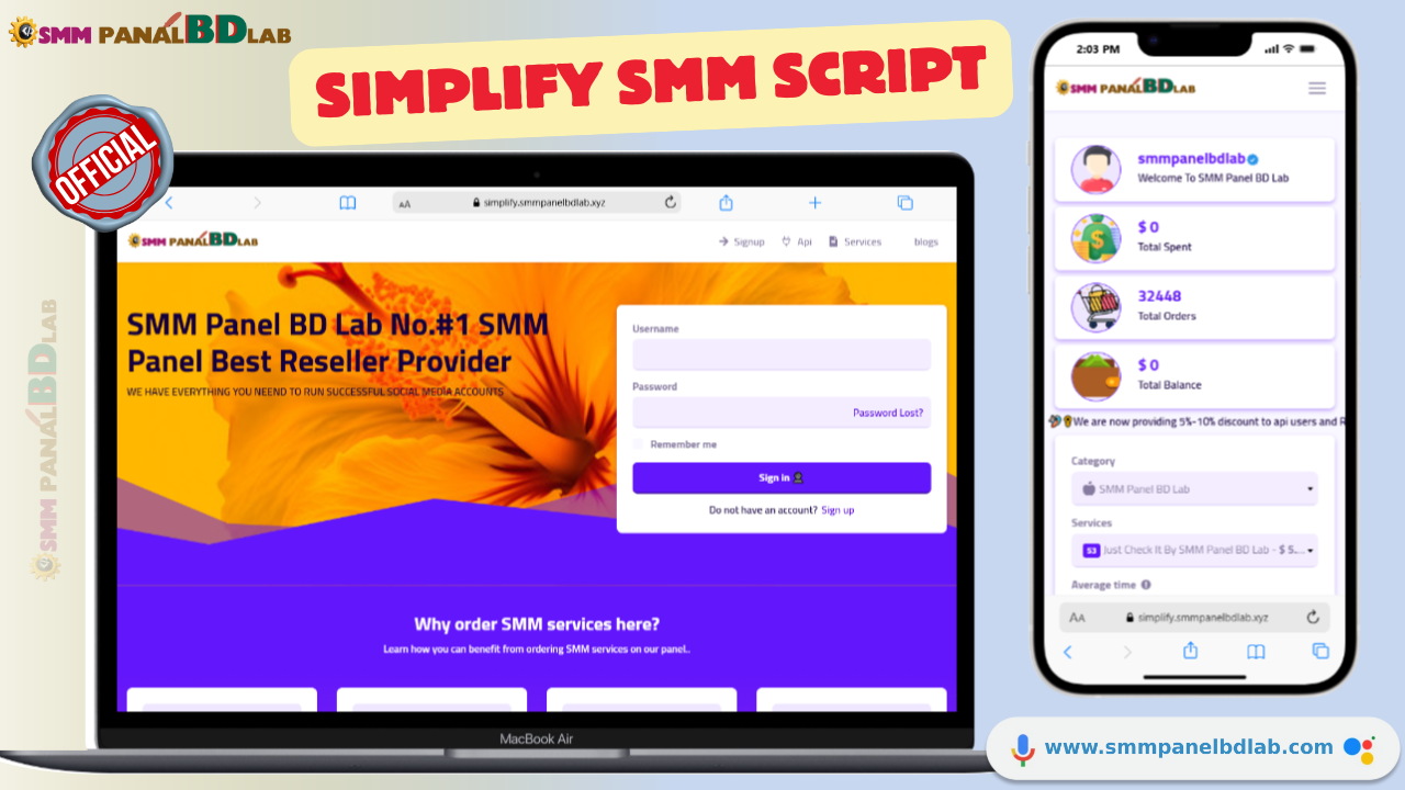 Simplify SMM Panel Official Script