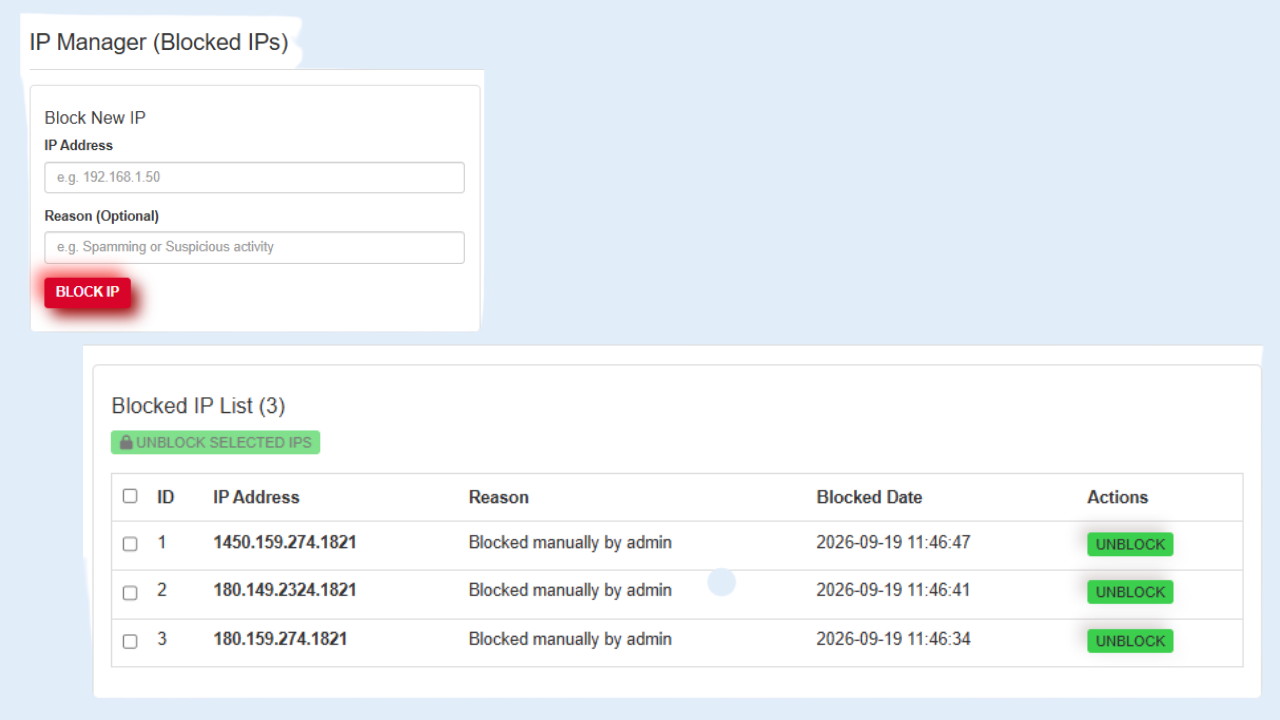 IP Block Manager