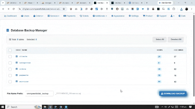 Database Backup Manager