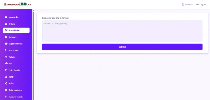 Mass Order System Upgrade