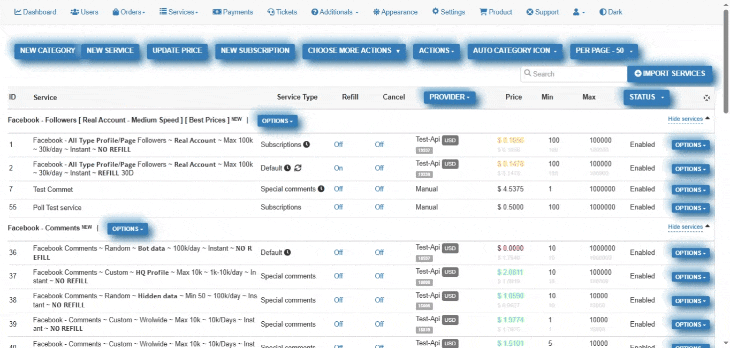 Service Description Editor